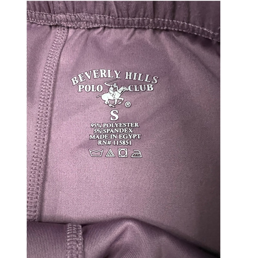 Beverly Hills Polo Club Womens Mauve Purple Jogger Sweatpants Size S Drawstring - Picture 3 of 5